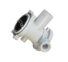 Корпус помпы для стиральной машины Ariston, с фильтром, белый (для помпы C00085617 / 163AR23 / 163AR14)