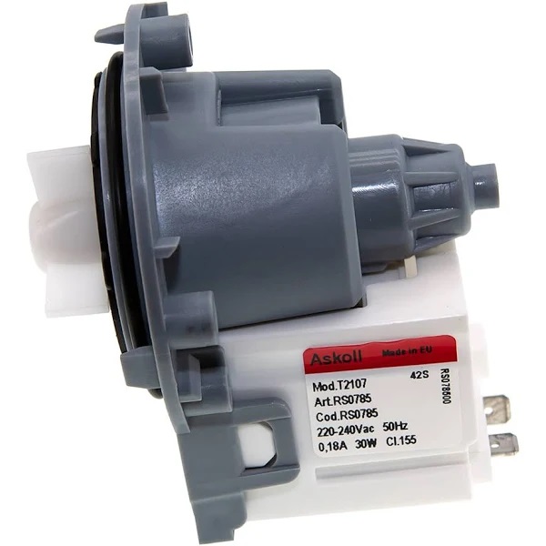 Насос універсальний (котушка) Askoll T2107 / RS0785, 30W, клеми знизу (алюмінієва обмотка) - аналог C00144997