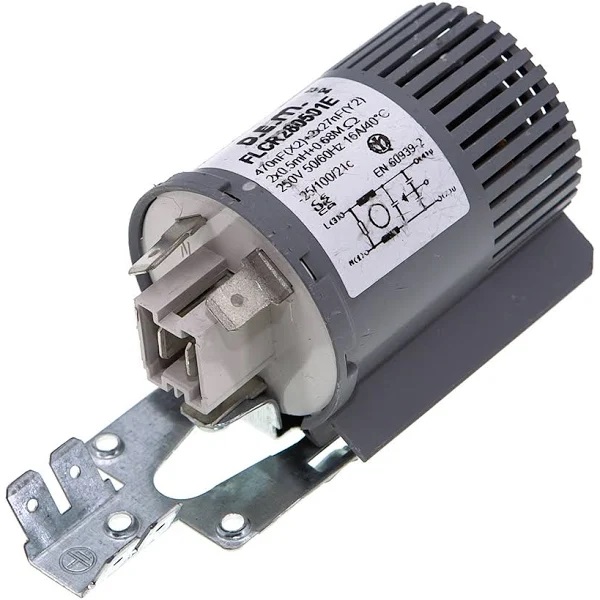Мережевий фільтр для пральної машини Bauknecht, Bosch (D.E.M. FLCR280501E, 0.47 mkF / 0.5 mH) - 58106000188 / 461970105351 / 00171254 (аналог Whirlpool 481212118285)