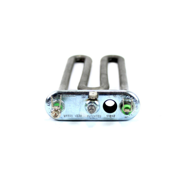 ТЭН 1800W L=170 мм для стиральной машины Ariston, подогнутый, с отверстием - 11242 / C00081837 / C00087188 / 159AR09
