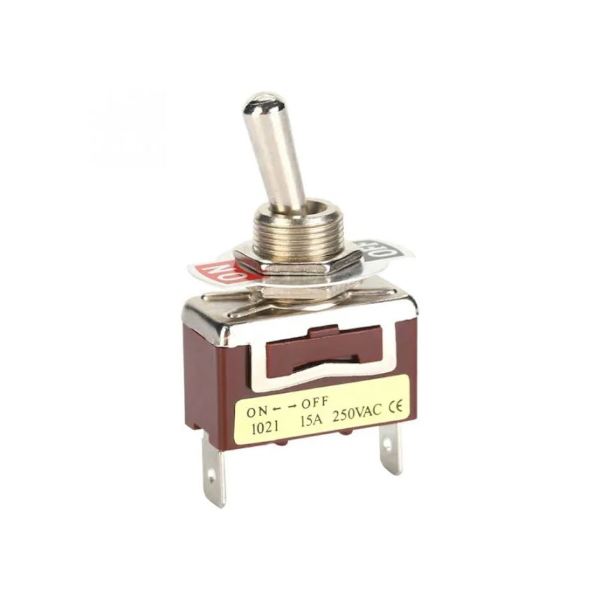 Тумблер 1021 (250V 15A), 2 контакта под болт