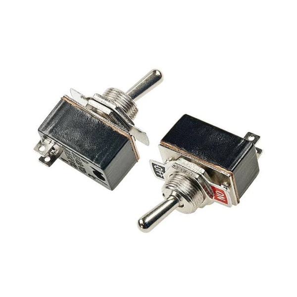 Тумблер 250V, 2A, черный, 2 контакта под пайку