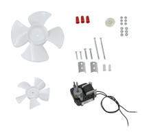 Вентилятор для холодильника SM-672 (220V, 20W), две крыльчатки, с комплектом креплений