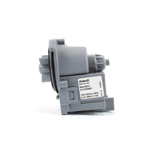 Насос (катушка) для стиральной машины Electrolux (Askoll M221, 30W), 3 защелки, клеммник под фишку снизу - 1326630009
