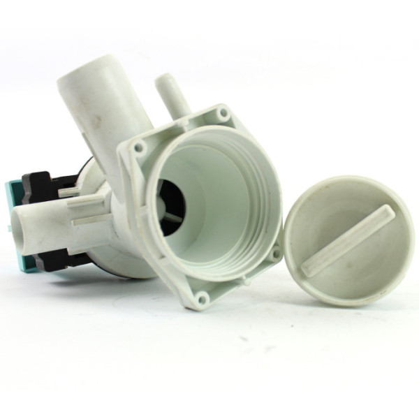 Насос для стиральной машины Siemens, Bosch, с патрубком-"переливом" (Mainox 30W) - 00141326 / 00142154 / 00144487 / 163SI12