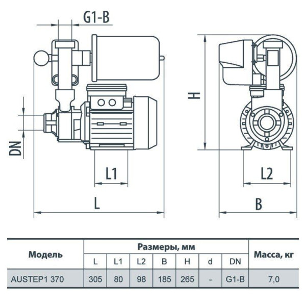 Насосная станция AUSTEP1 370 "Rudes"