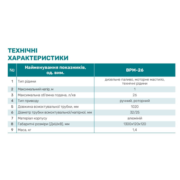 Насос бочковой BPM-26 "NPO"