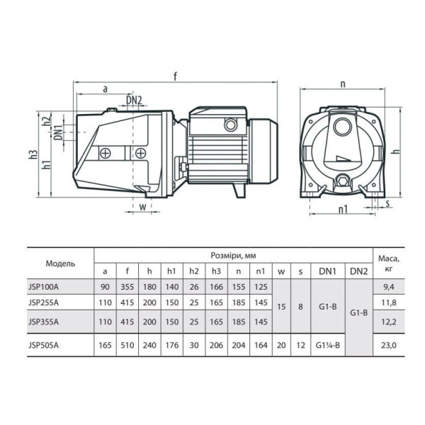 Поверхневий насос JSP505A "Спрут"