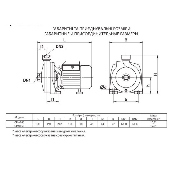 Поверхностный насос CPm146 "Rudes"