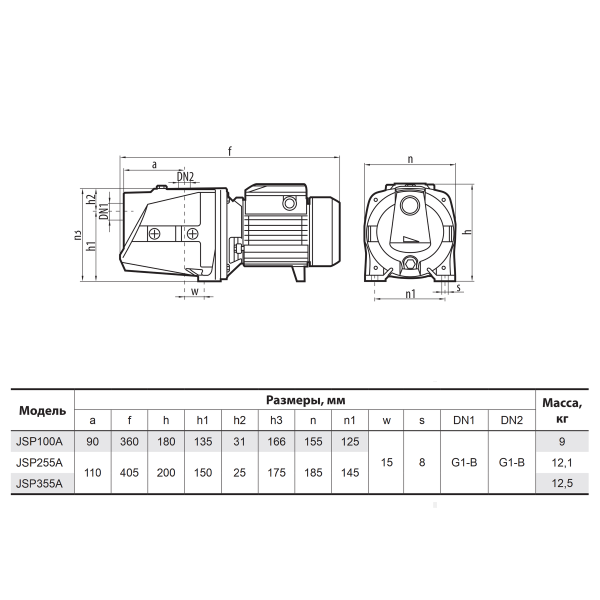 Поверхностный насос JSP100A "Sprut"