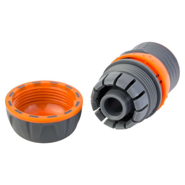 Коннектор 1/2" быстросъёмный для шланга 3/4" с замком FLORA