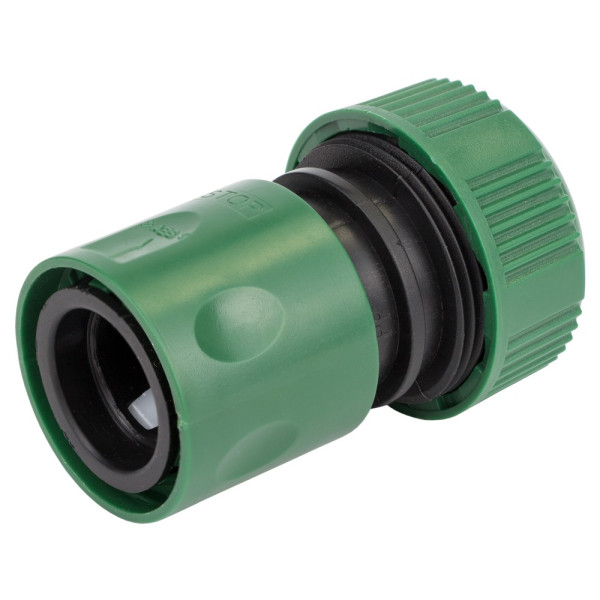 Коннектор 1/2" быстросъёмный аквастоп для шланга 3/4" GRAD