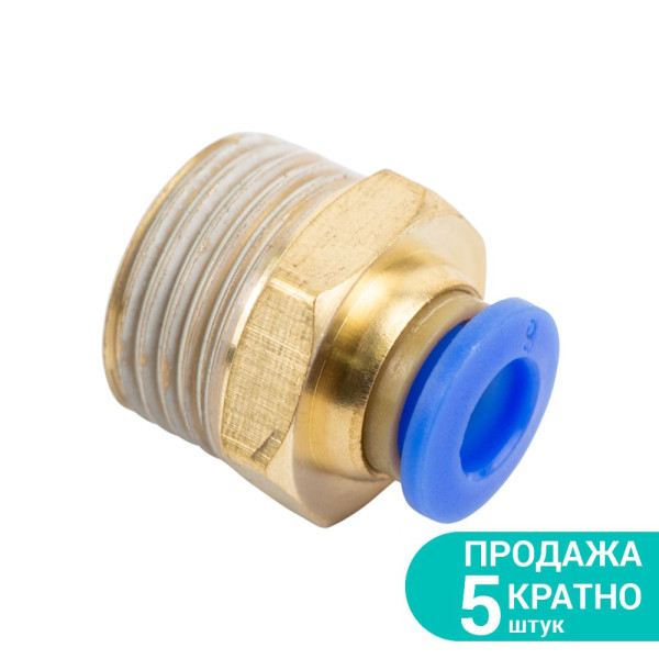 Штуцер цанговый Ø6мм МТ 3/8" SIGMA