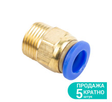 Штуцер цанговый Ø10мм МТ 3/8" SIGMA