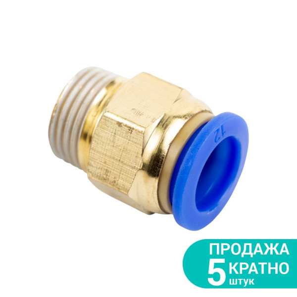 Штуцер цанговый Ø12мм МТ 3/8" SIGMA