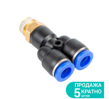 Штуцер цанговый Ø6мм МТ 1/4" SIGMA