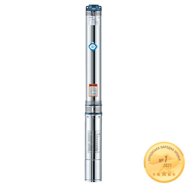 Насос відцентровий 1.8кВт H 76(44)м Q 180(140)л/хв Ø102мм mid AQUATICA