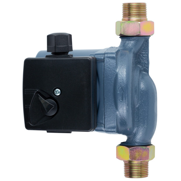 Насос циркуляционный 65Вт Hmax 4м Qmax 63л/мин Ø1" 130мм + гайки Ø3/4" WETRON