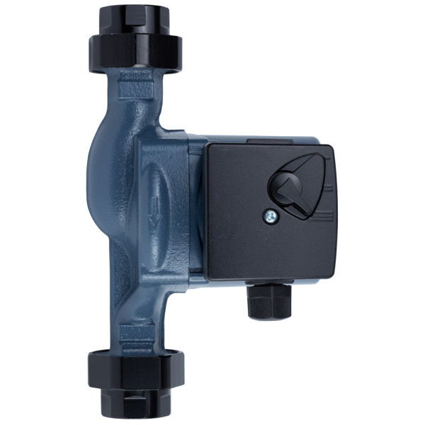 Насос циркуляционный 65Вт Hmax 4м Qmax 63л/мин Ø1 1/2" 180мм + гайки Ø1" WETRON