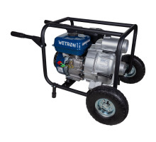 Мотопомпа 7.5л.с. Hmax 26м Qmax 60м³/ч для грязной воды WETRON