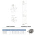 Насос центробежный скважинный 0.55кВт H 85(55)м Q 40(25)л/мин Ø66мм AQUATICA