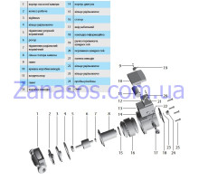 Статор BPS25-6S (ф40*ф80*25) (в сборе) "Насосы+" (A12)