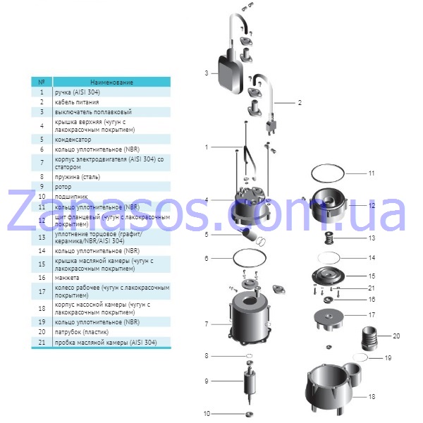 Крышка верхняя DRQ 450F "rudes" (B01/039)