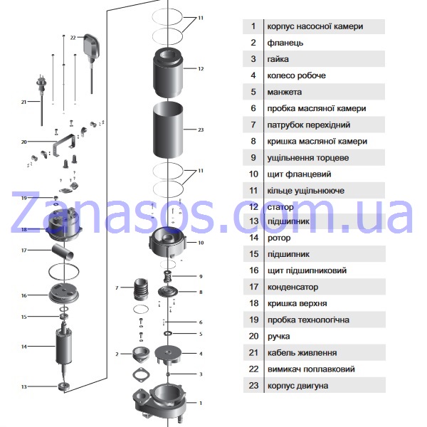 Корпус насосной камеры V180 / 250F (чугун)