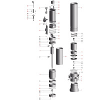 Кабель питания 4SCM AUTO (H07RN-F) (3g1,0mm2) (450/750V) (22m) (+евровилка, гермоввод) "Sprut" (А06)